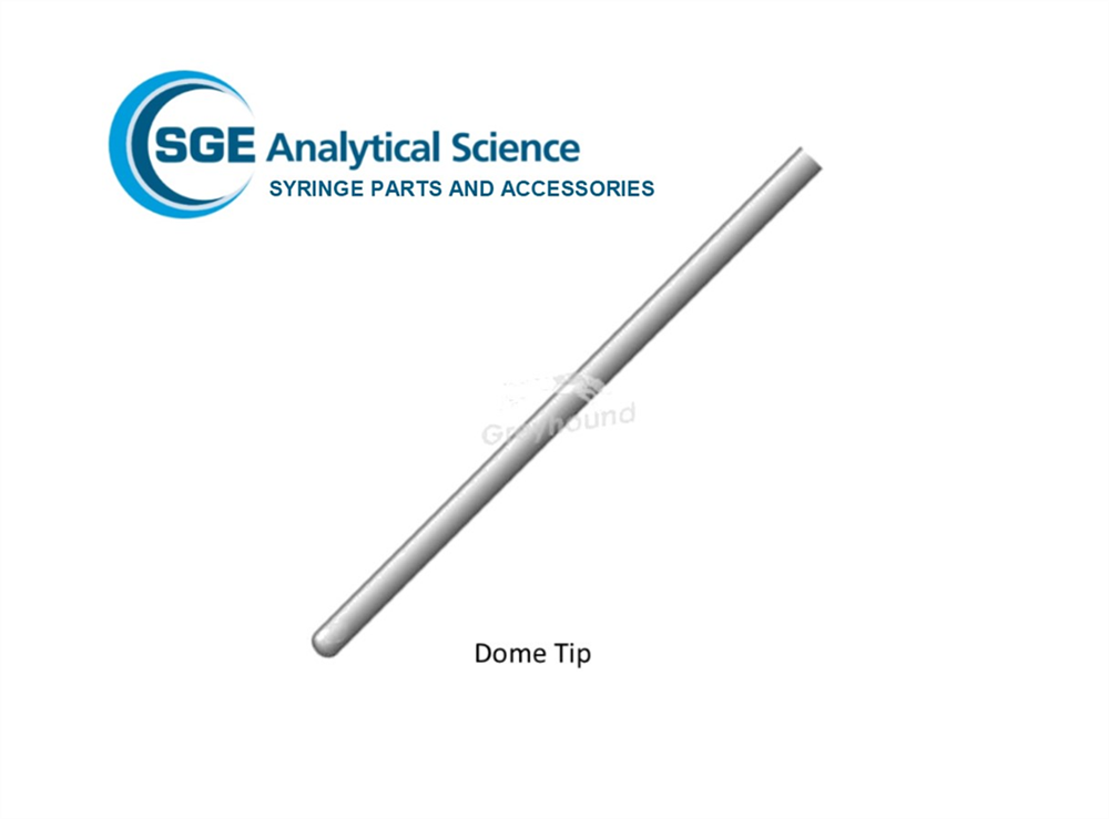 Picture of SGE Needle 50mm, 0.63mm OD, 0.32mm ID, Dome Tipped for 1-2.5mL Syringes (& 500µL eVol Syringes) 